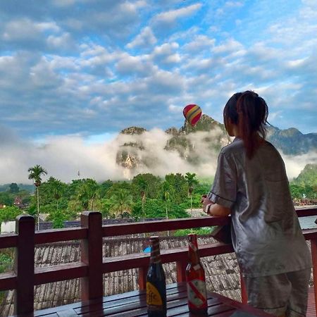 Vang Vieng Hana River View Hotel & Travel Kültér fotó