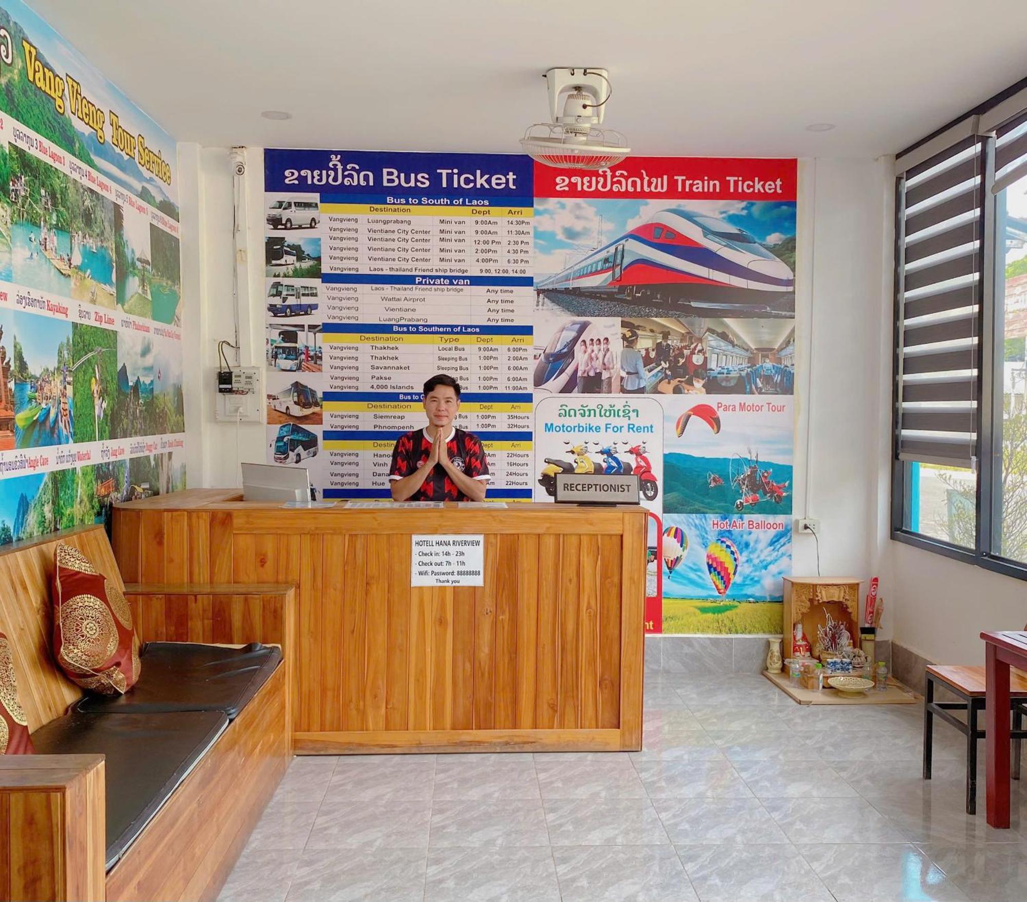 Vang Vieng Hana River View Hotel & Travel Kültér fotó
